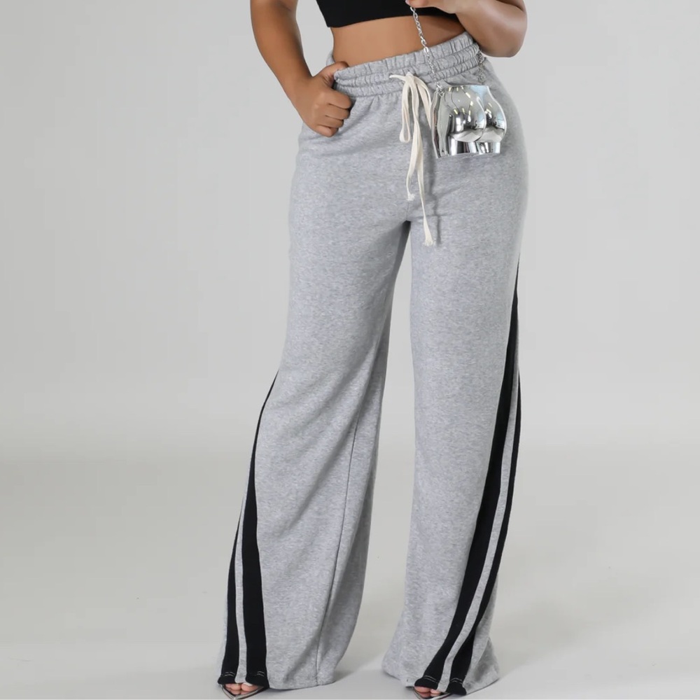 “Next in Line” Wide Leg Sweats